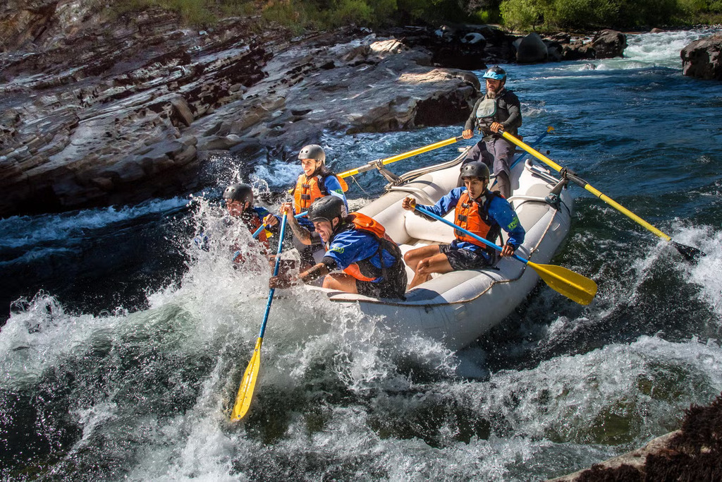 Rafting no rio Corcovado em Esquel